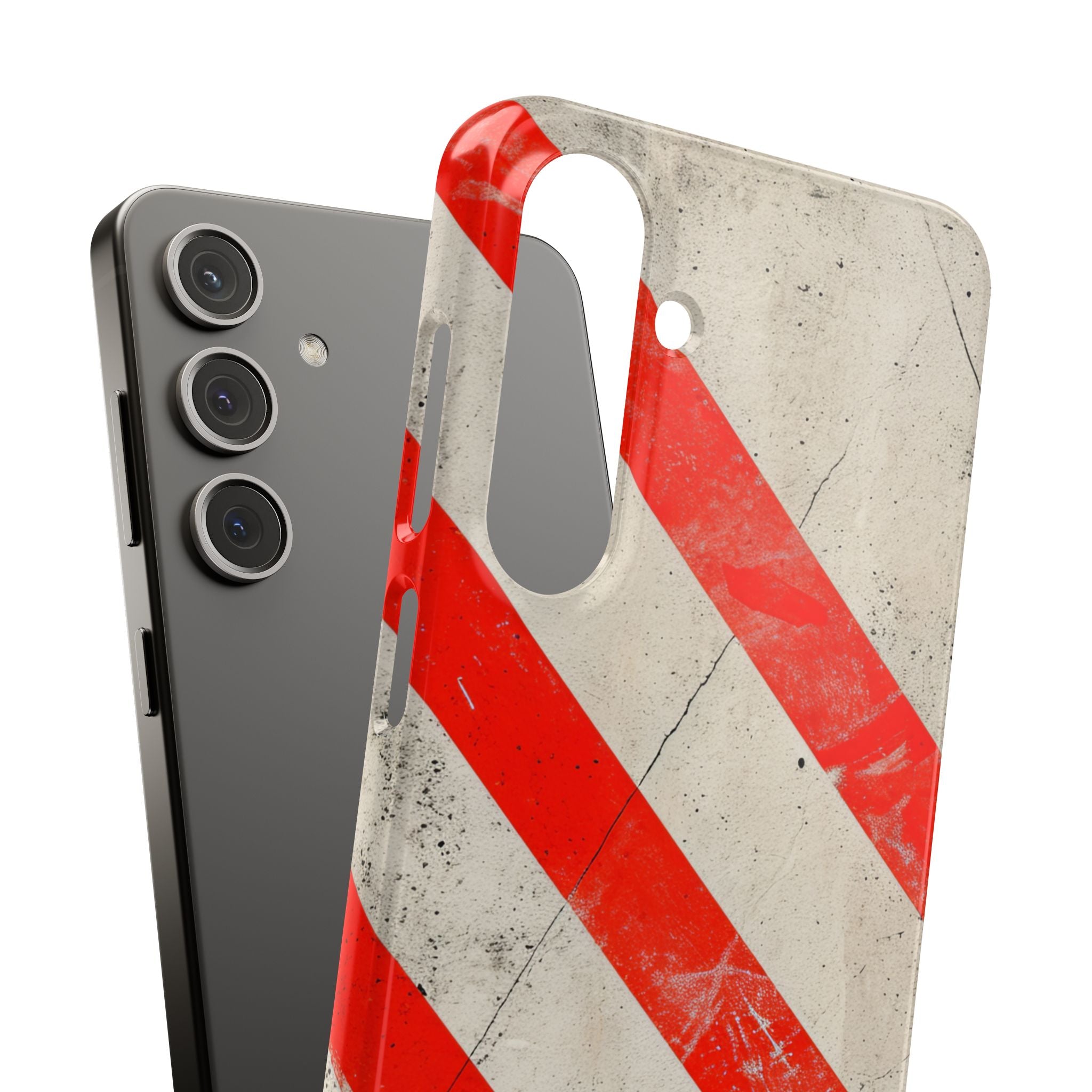 Striker Crimson Stripes Samsung S24 - Slim Phone Case