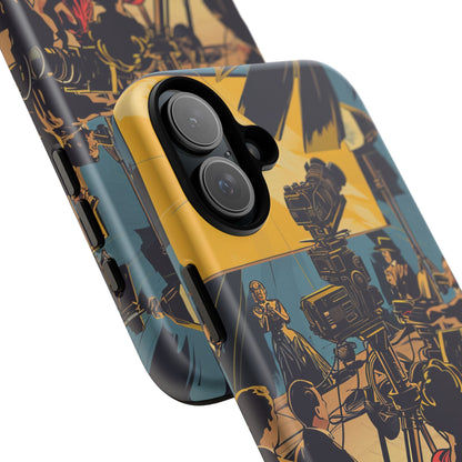 Golden Era Cinematic Spotlight iPhone 16 - Tough Phone Case