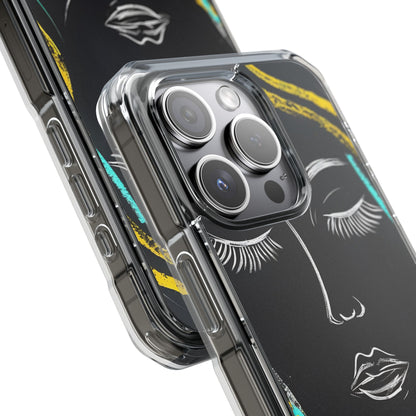 Vivid Minimalist Portrait iPhone Case - Impact