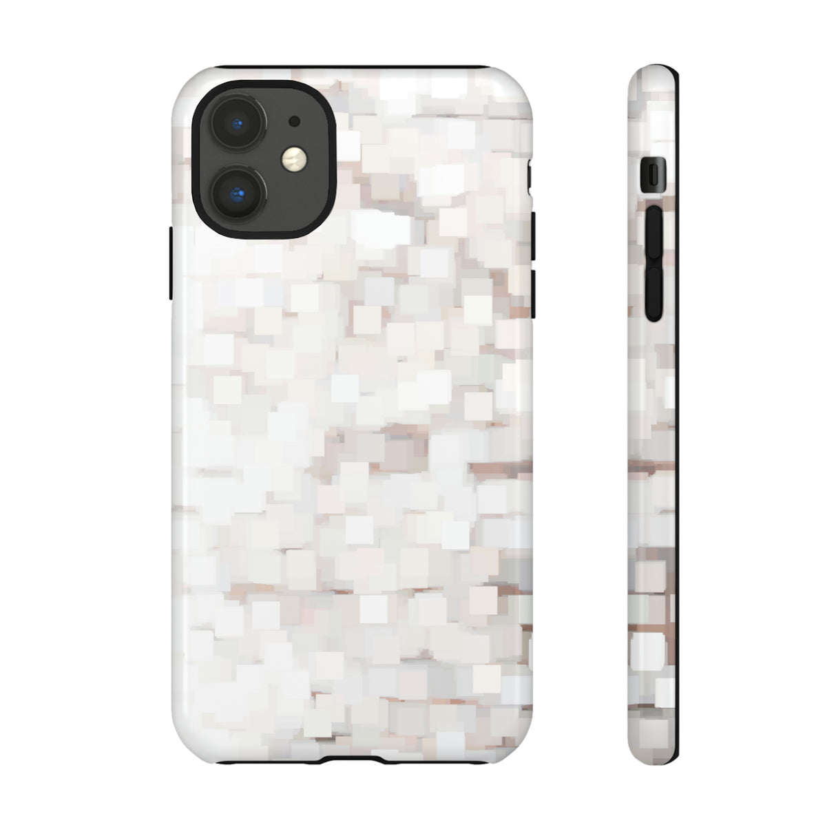 White Abstract Background - Protective Phone Case