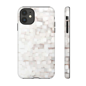 White Abstract Background - Protective Phone Case