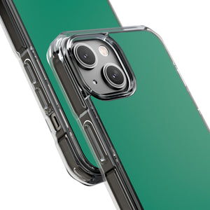 Emerald Green Shade | Phone Case for iPhone (Clear Impact Case - Magnetic)