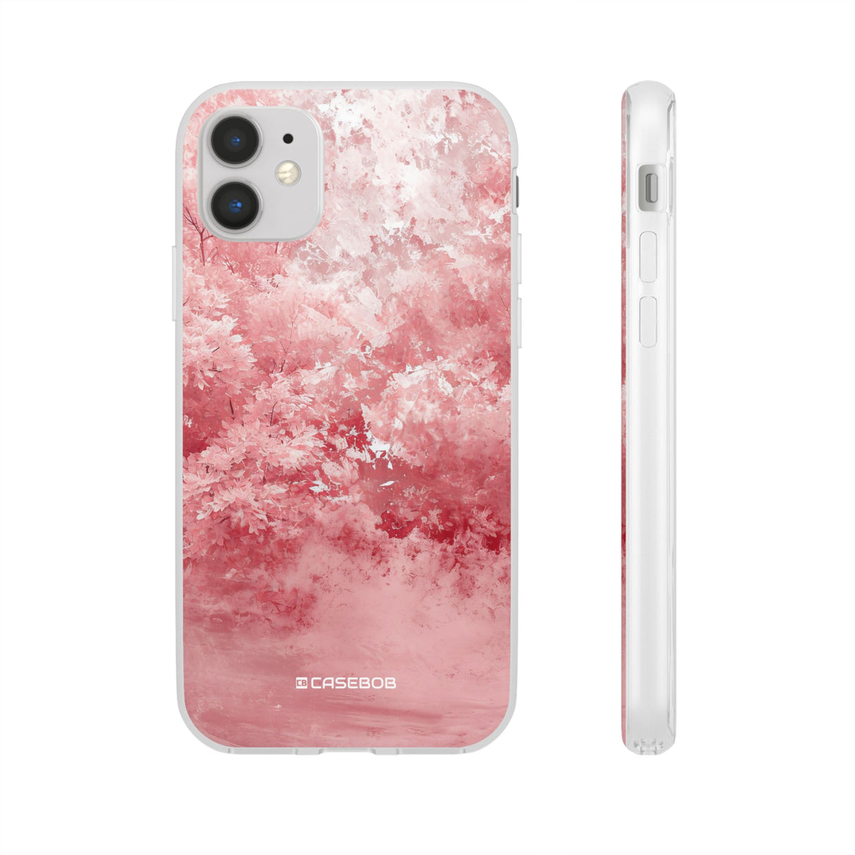 Pantone Rose Design | Handyhülle für iPhone (Flexible Hülle) 