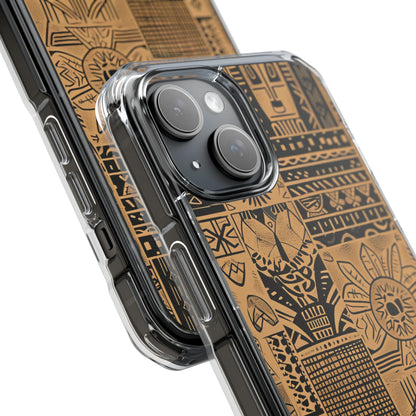 Tribal Grid iPhone 15 Case - Impact