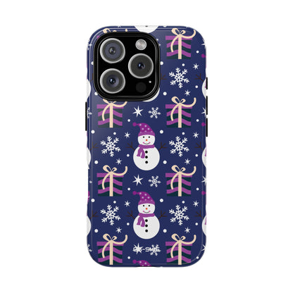 Snowmen Gift Giving - iPhone Case