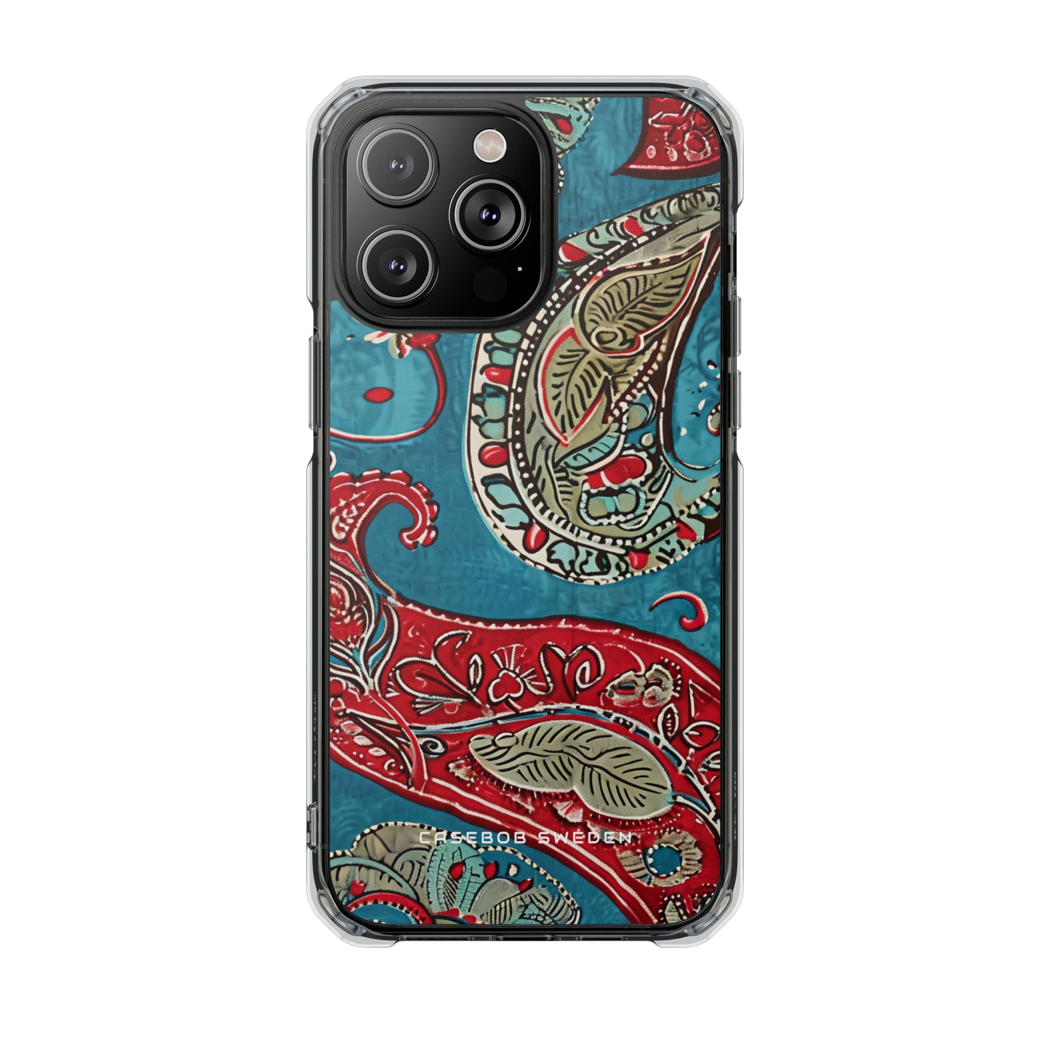 Vintage Paisley Elegance iPhone 14 - Clear Impact Phone Case