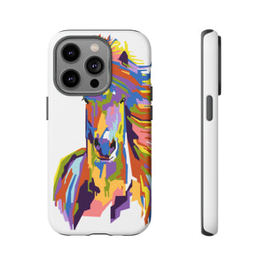 Horse Abstract Art iPhone Case (Protective) iPhone 14 Pro Matte Phone Case