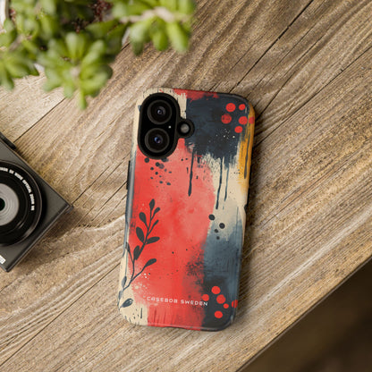 Vibrant Floral Energy iPhone 16 - Tough Phone Case