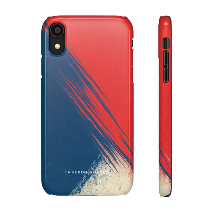 Vintage Brushstroke Harmony  iPhone X - Slim Phone Case