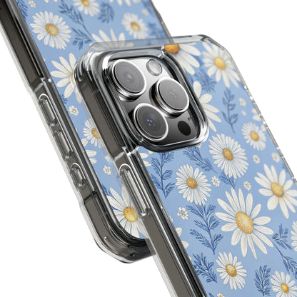 Daisies On Blue iPhone Case - Impact