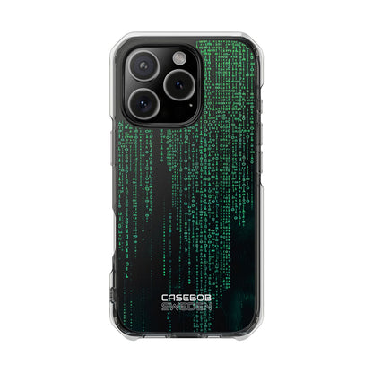 Neon Data Stream iPhone 16 - Impact Clear+