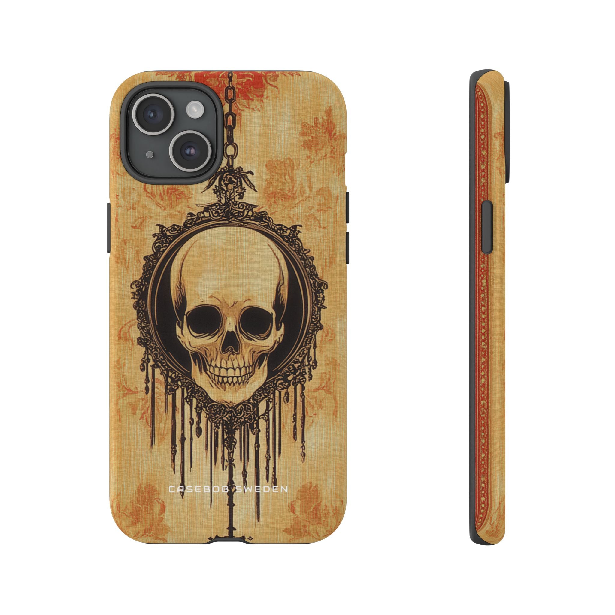 Gothic Skull Elegance iPhone 15 - Tough Phone Case