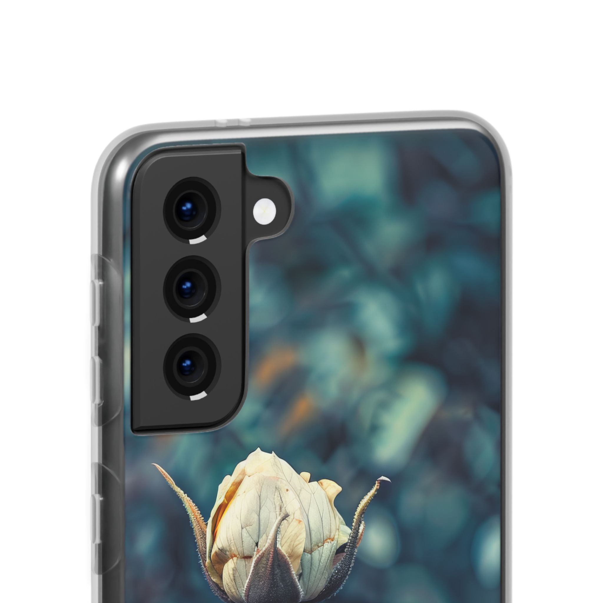 Teal Rosebud Serenade | Flexible Phone Case for Samsung Galaxy