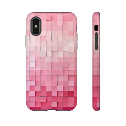 Pink Gradient Mosaic - Protective Phone Case