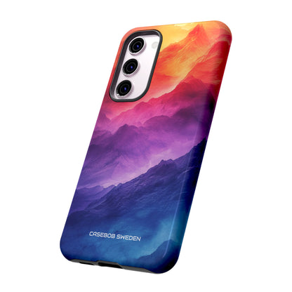 Purple Orange Mountains - Tough Samsung S23 Phone Case