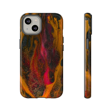 Bon Fire Ink Art iPhone Case (Protective) iPhone 14 Glossy Phone Case