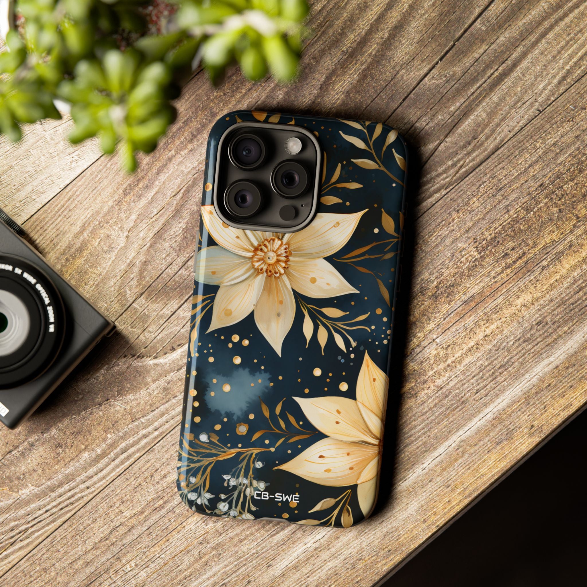 Floral Elegance Flourishes - iPhone Case