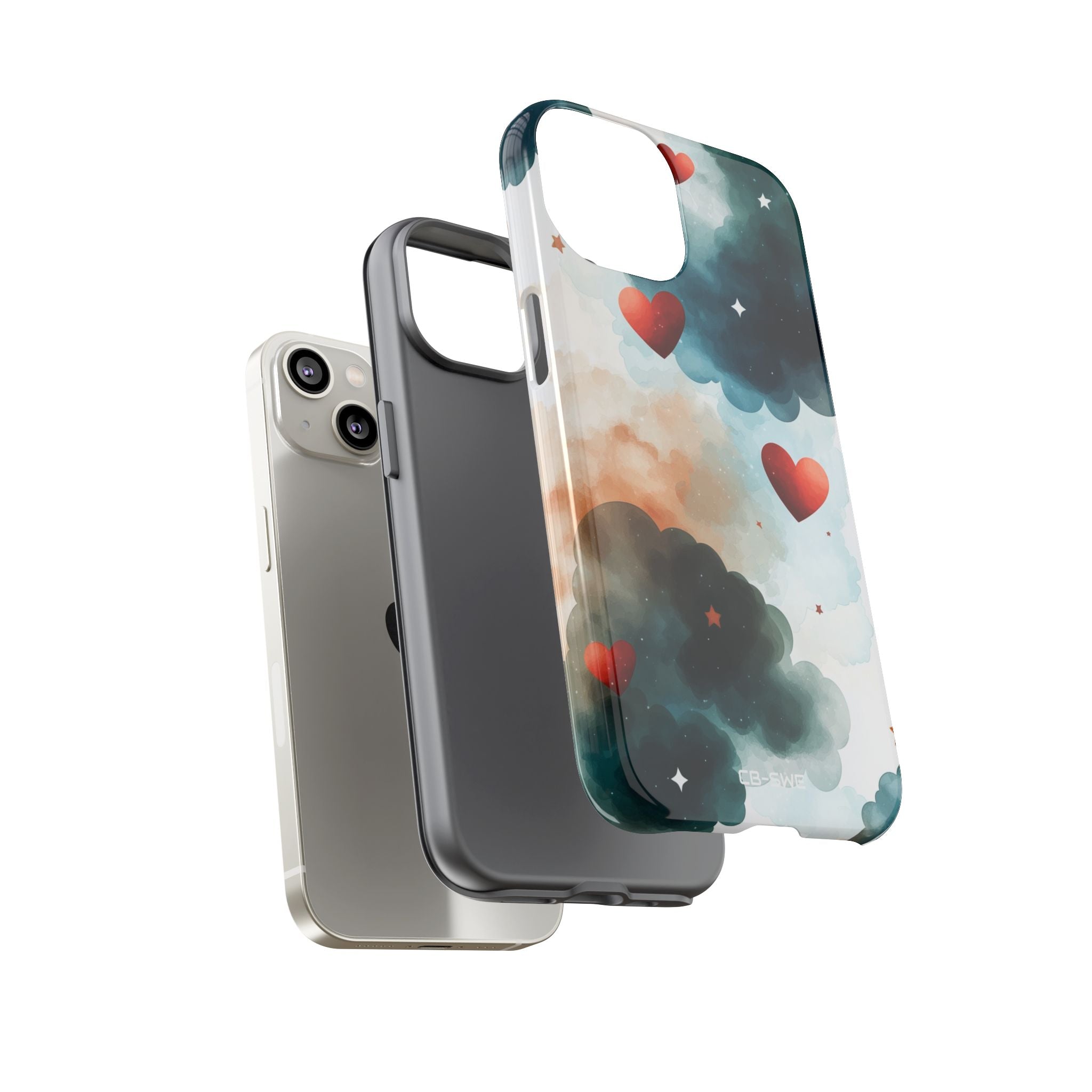 Floating Hearts Dance - iPhone Case