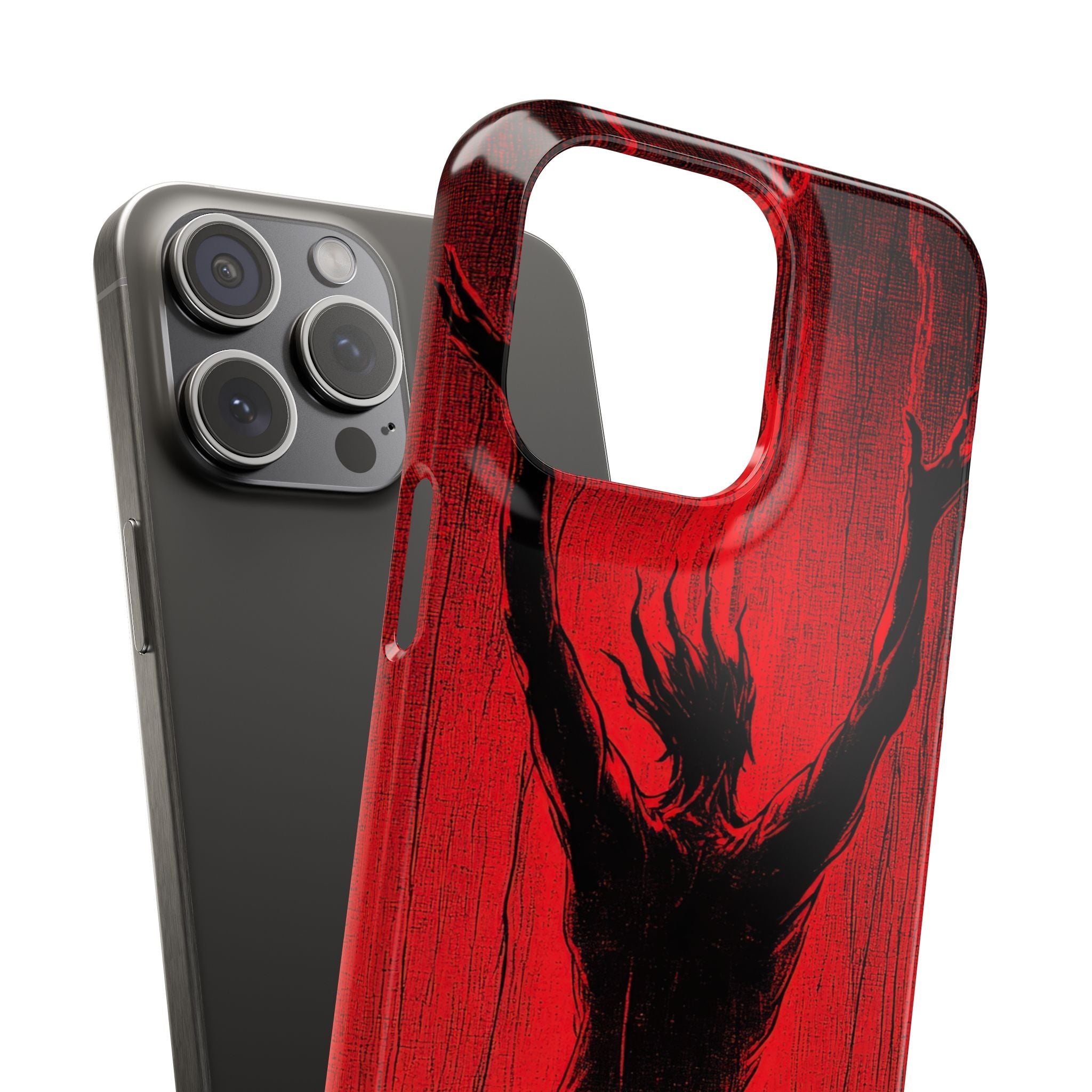 Crimson Despair iPhone 15 - Slim Phone Case