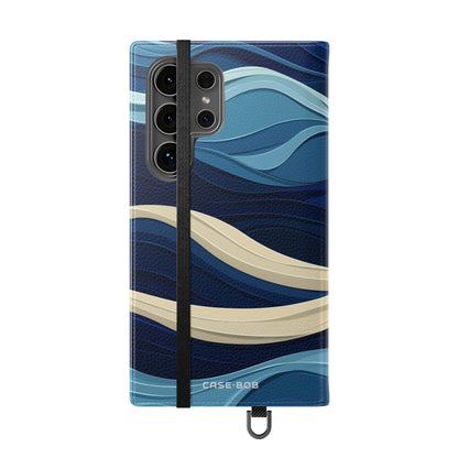 Blue Wave Flow - Samsung S24 Ultra Case - Wallet