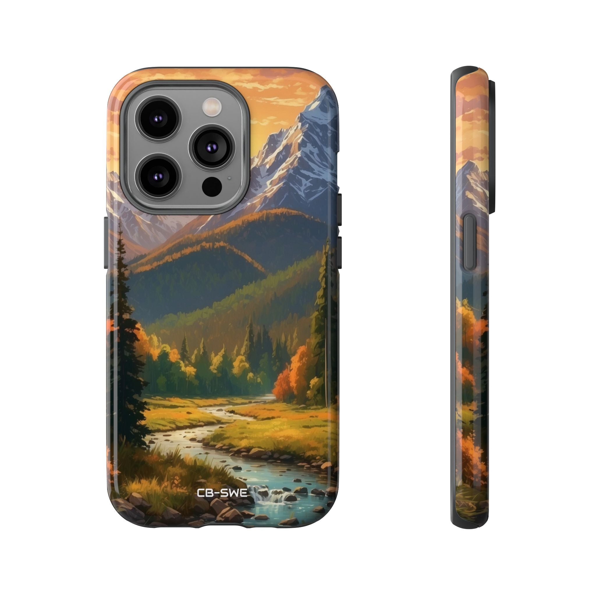 Mountain Reflections Glimmer - iPhone Case