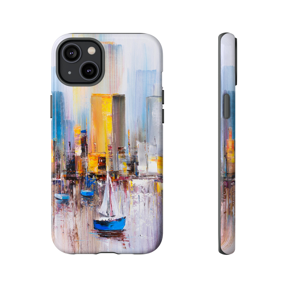 Oil Painting - Manhattan Bay - Protective Phone Case