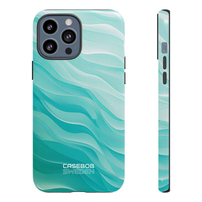 Soothing Aqua Waves iPhone 13 - Tough