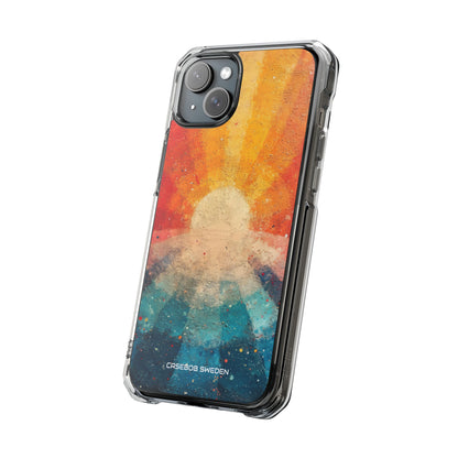 Sunburst Energy - Clear Impact iPhone 15 Phone Case