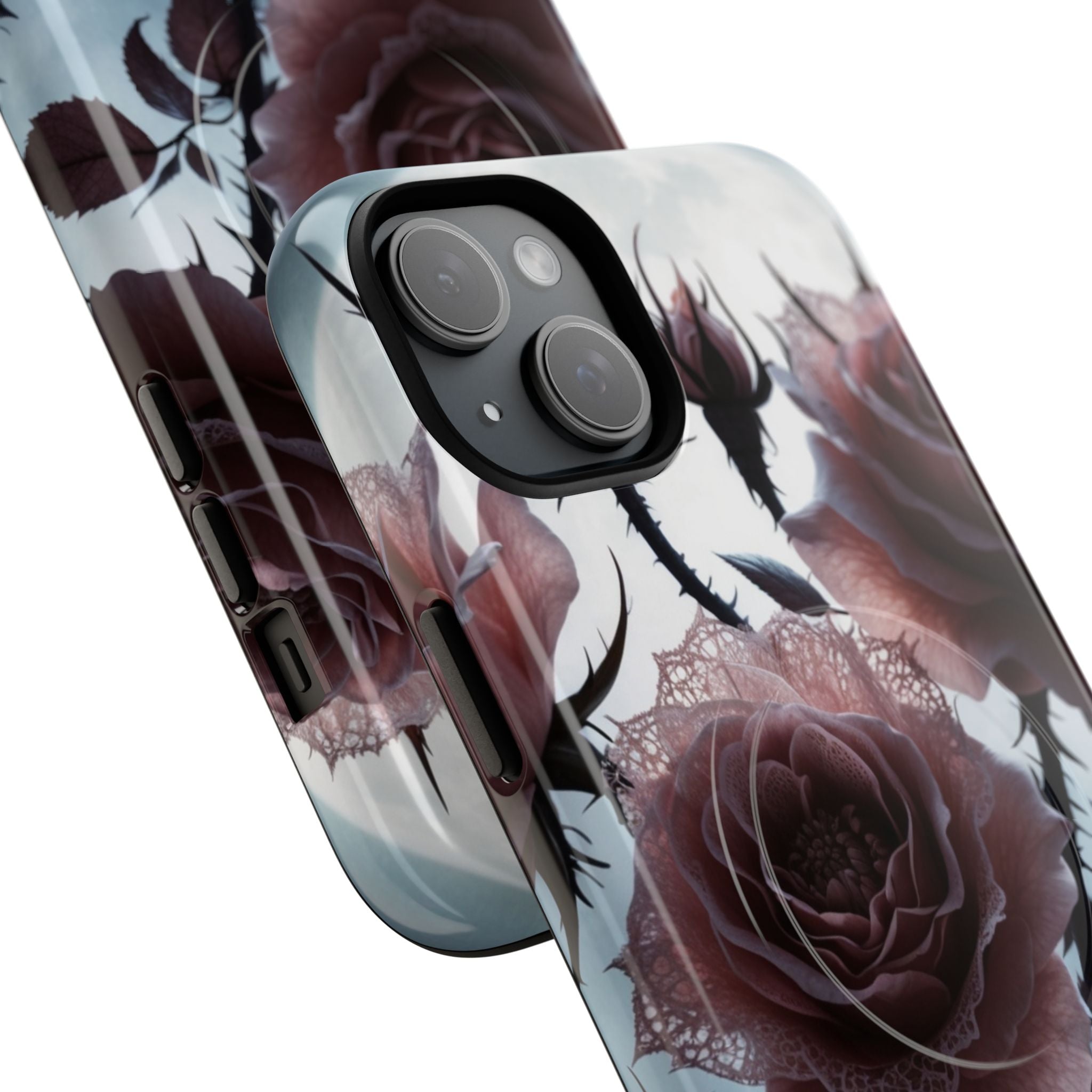 Luminous Rose Thorns iPhone 15 Plus Case - Tough+