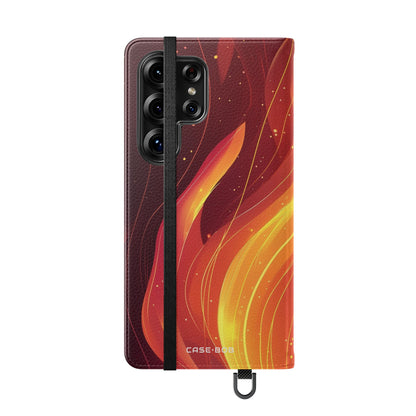 Flaming Ember - Samsung S25 Ultra Case - Lompakkokotelo