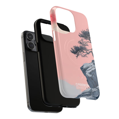 Solitudine sulla scogliera rosa iPhone 15 - Tough+