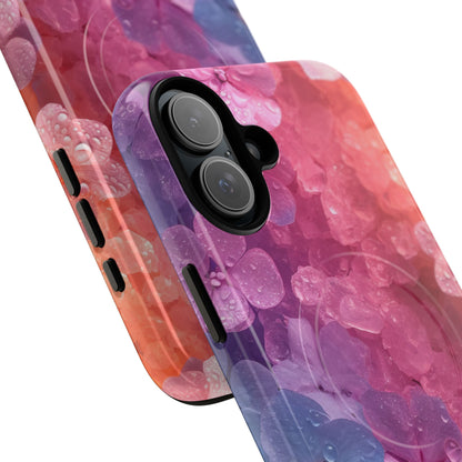 Floral Chill Blooms - Tough + MagSafe® iPhone 16 Phone Case