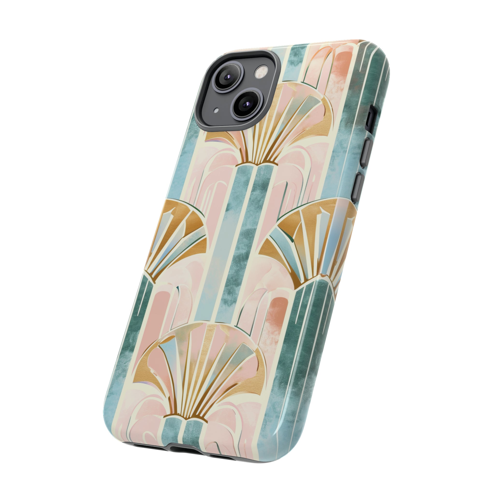 Art Deco Pastel Geometry - Protective Phone Case