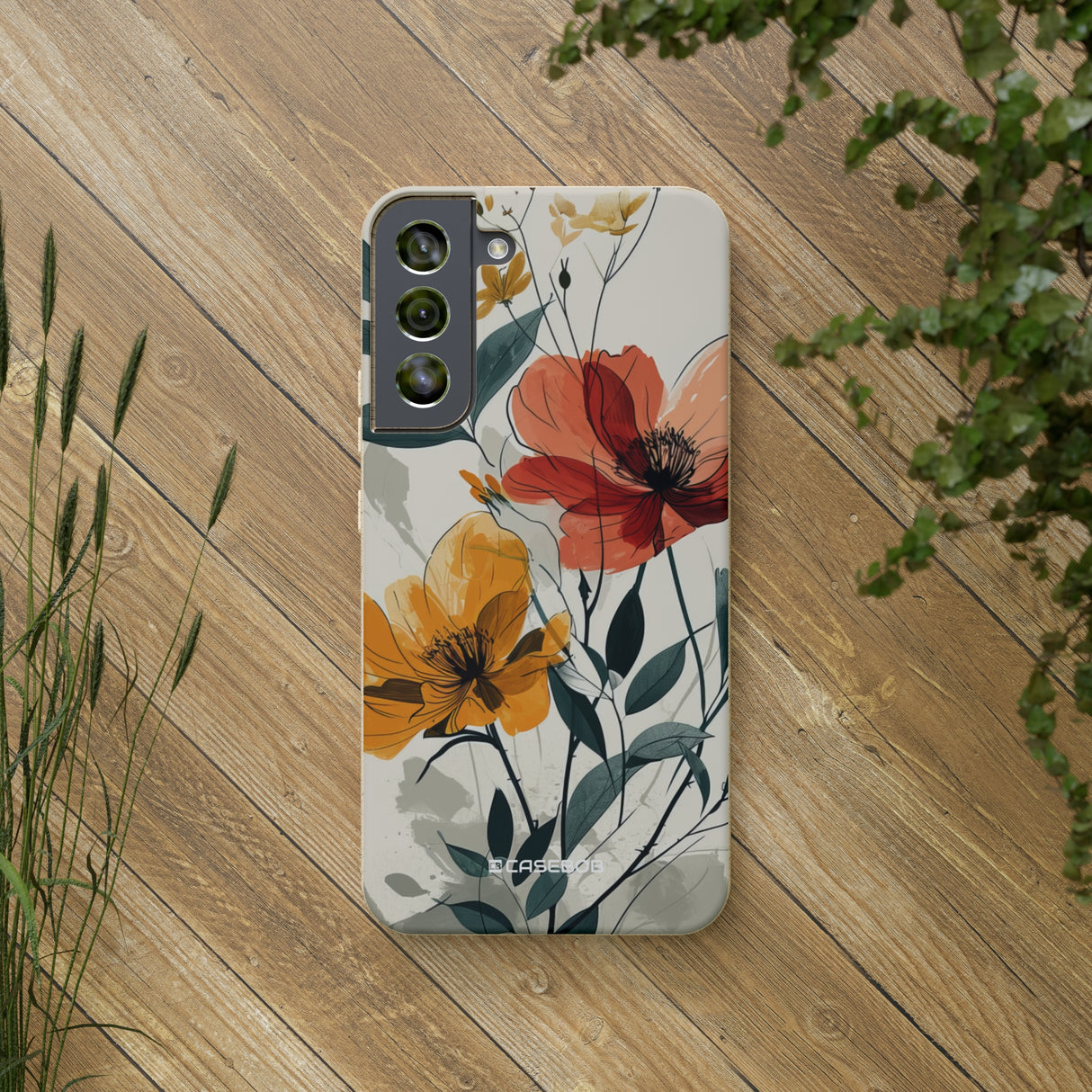 Serene Floral Harmony | Biodegradable Phone Case