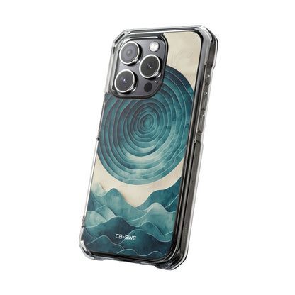 Waves Embrace Circles iPhone Case - Impact