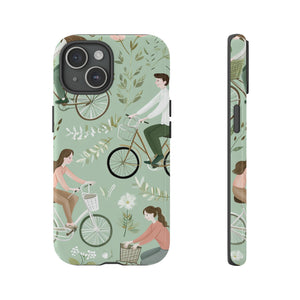 Pastel Bike Ride Romance - Protective Phone Case