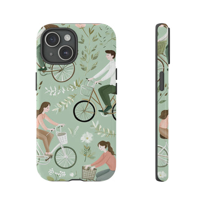 Pastel Bike Ride Romance - Protective Phone Case