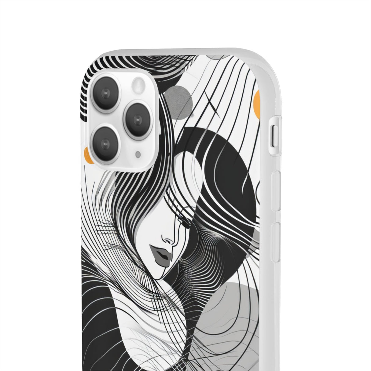 Fluid Noir Rhythm | Flexible Phone Case for iPhone