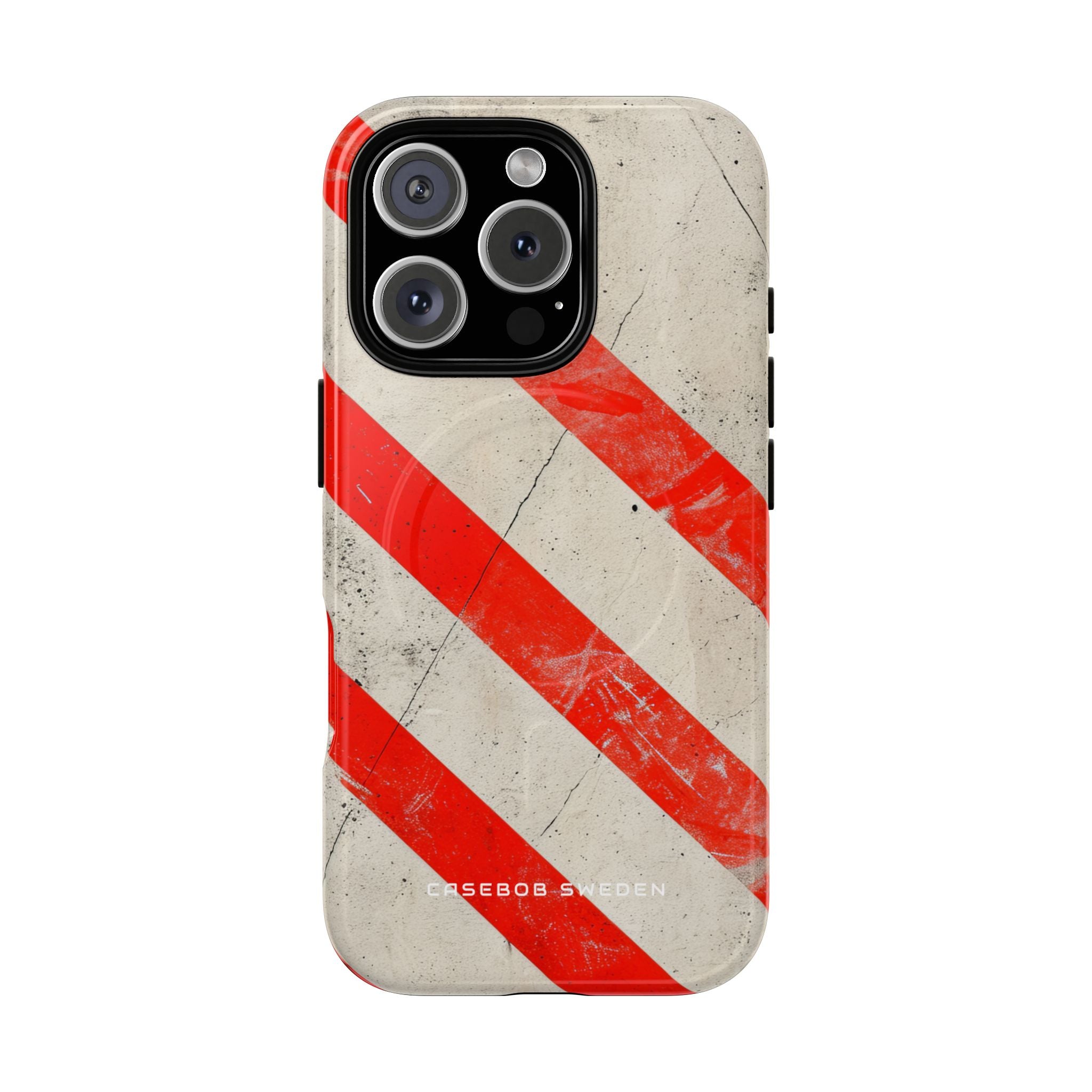 Striker Crimson Stripes iPhone 16 | Tough+ Phone Case