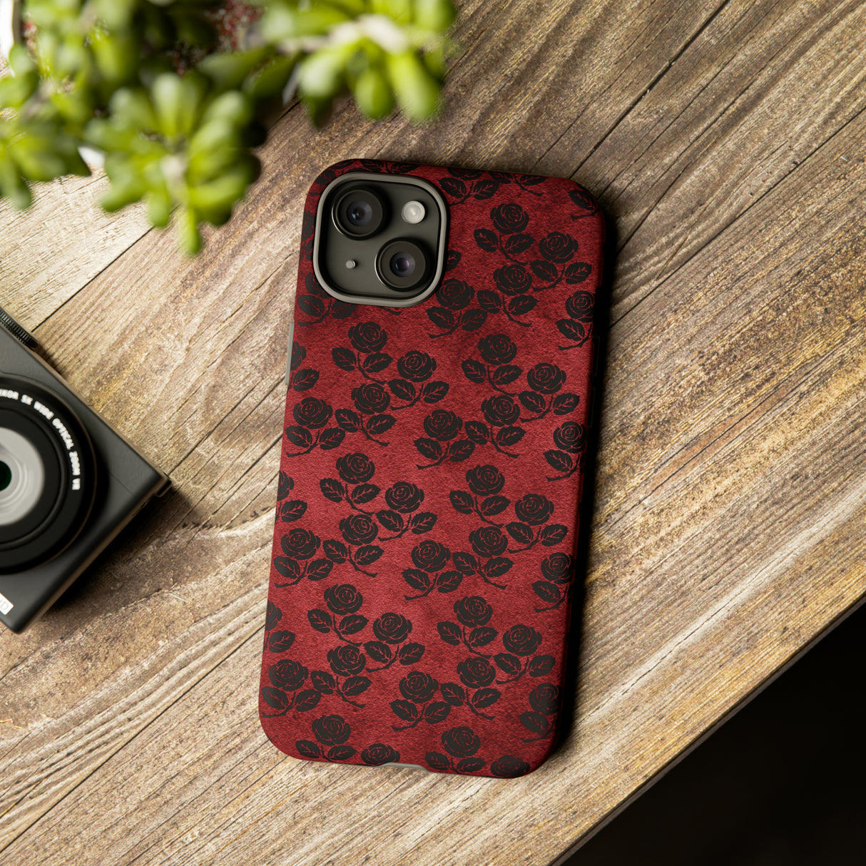 Rosemony Gothic Flower - Protective Phone Case