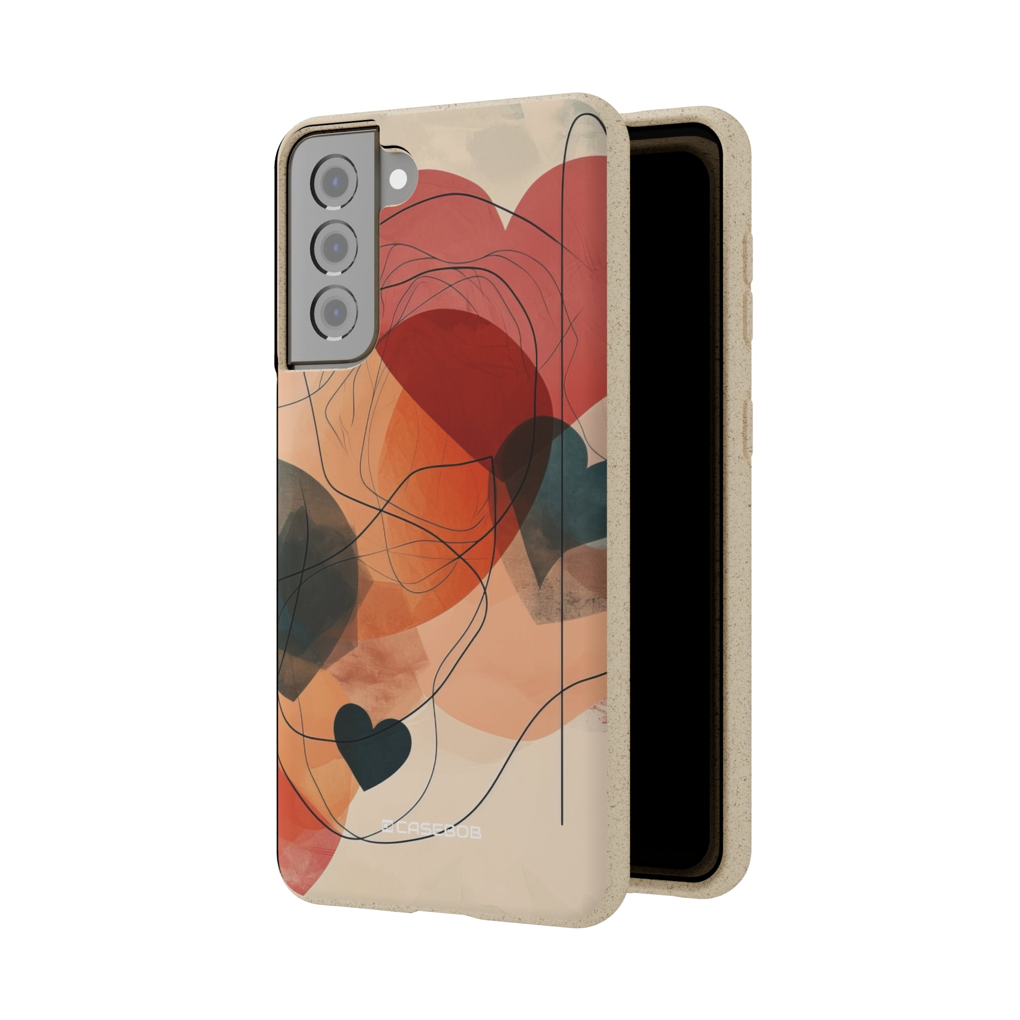 Abstract Heart Harmony | Biodegradable Phone Case