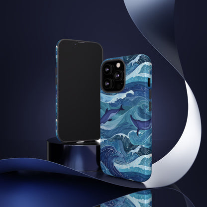 Dolphin Waves iPhone 13 Pro Case - Tough