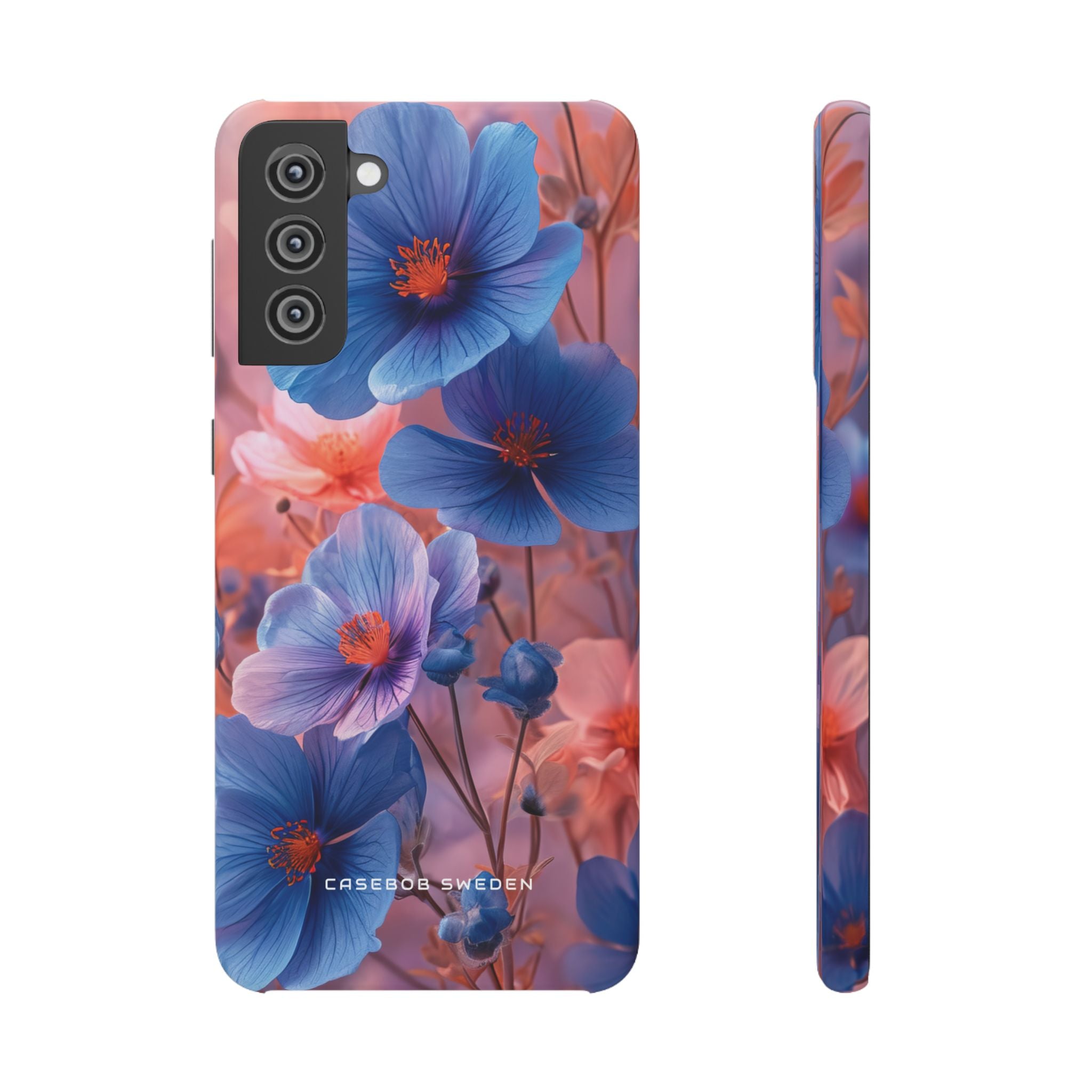 Harmonious Blooming Blues and Pinks Samsung S21 - Slim Phone Case