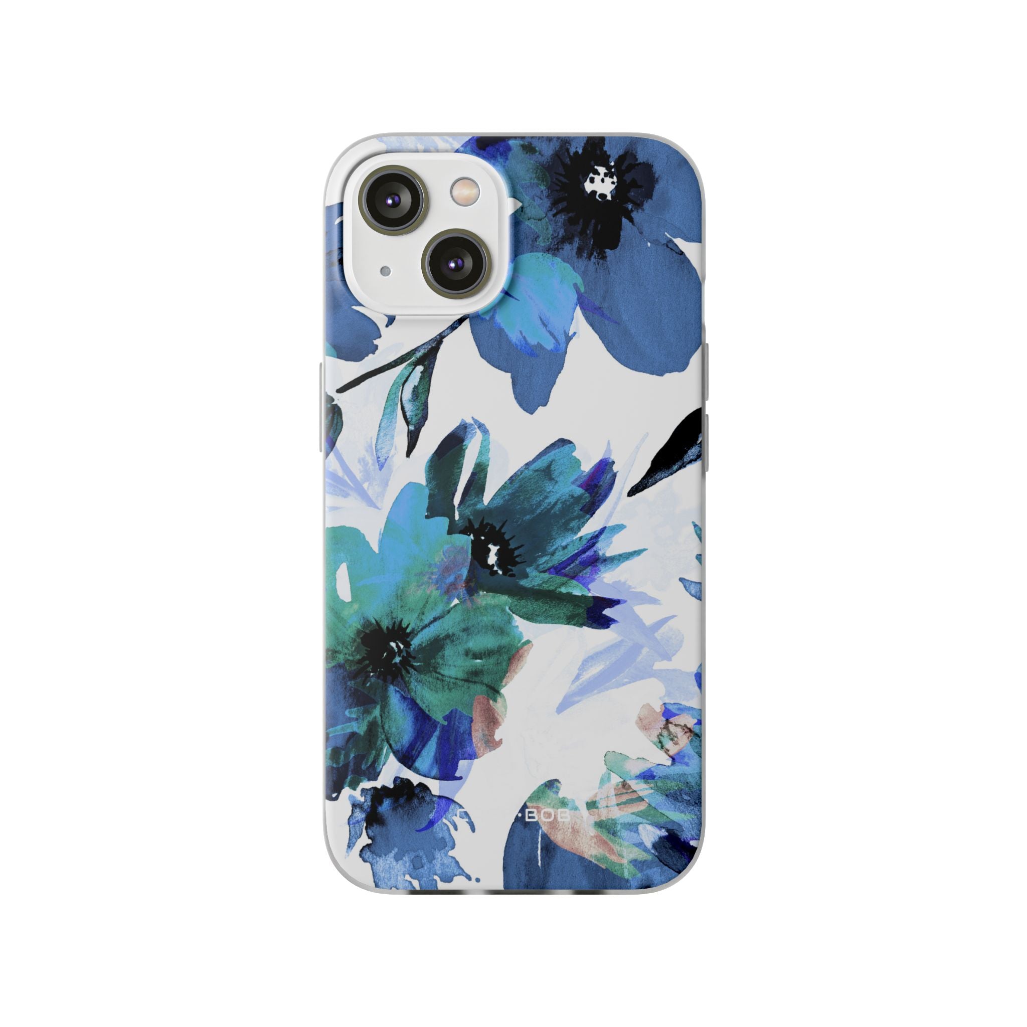 Blue Blossom Radiance iPhone 14 Case - Soft