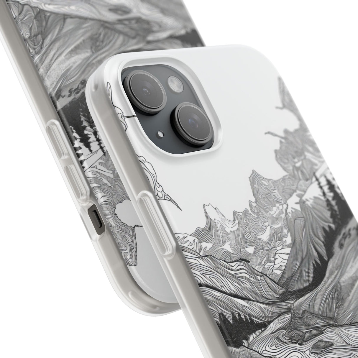 Monochrome Serenity | Flexible Phone Case for iPhone