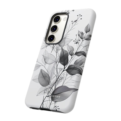 Monochrome Floral Elegance Samsung S23 - Tough Phone Case