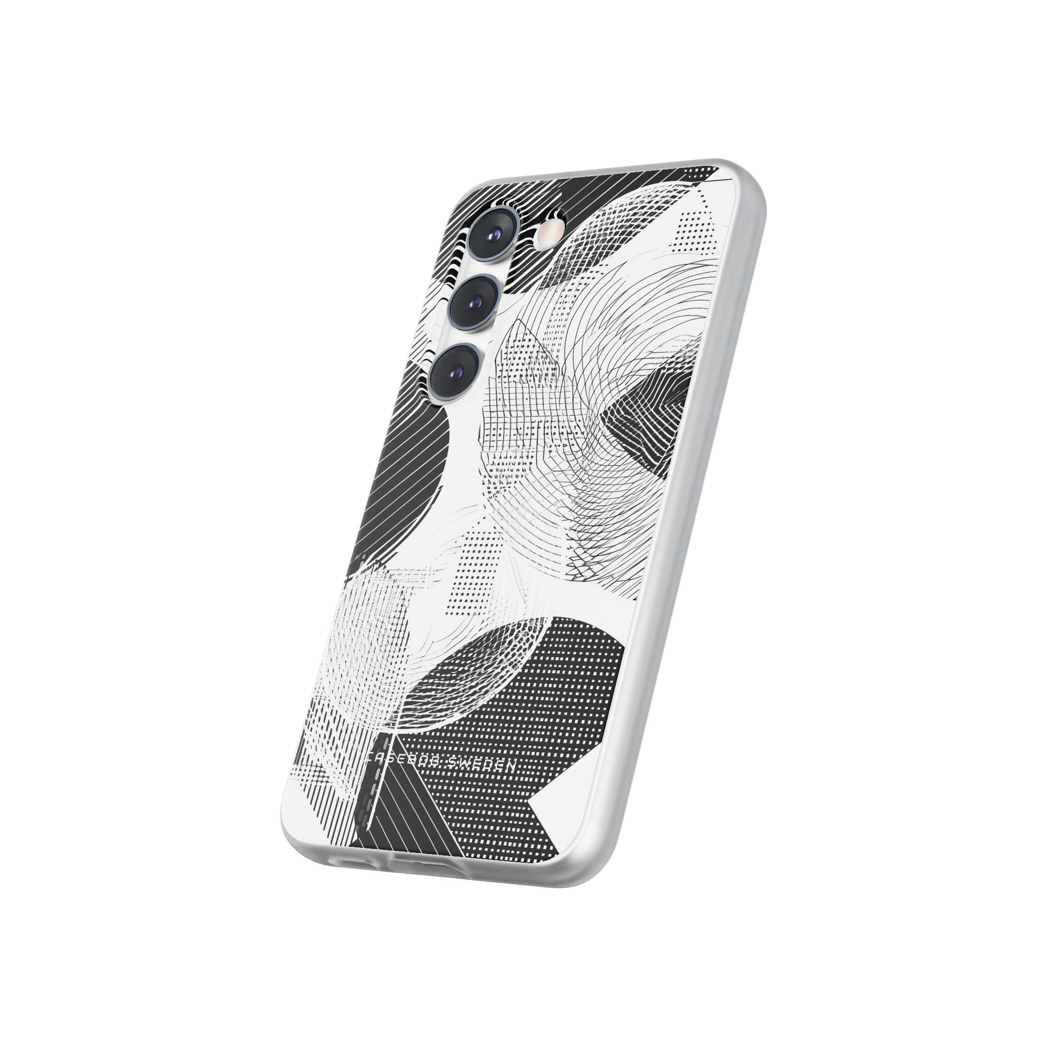 Geometric Monochrome Flow Samsung S23 - Flexi Phone Case