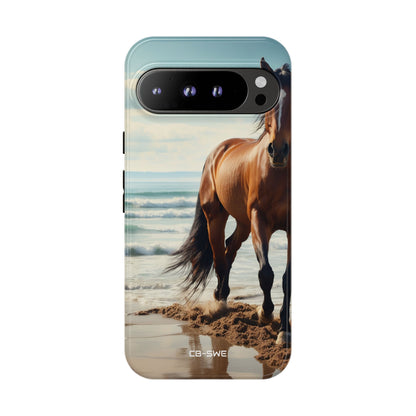 Horse Gallops Shoreline - Google Pixel Case