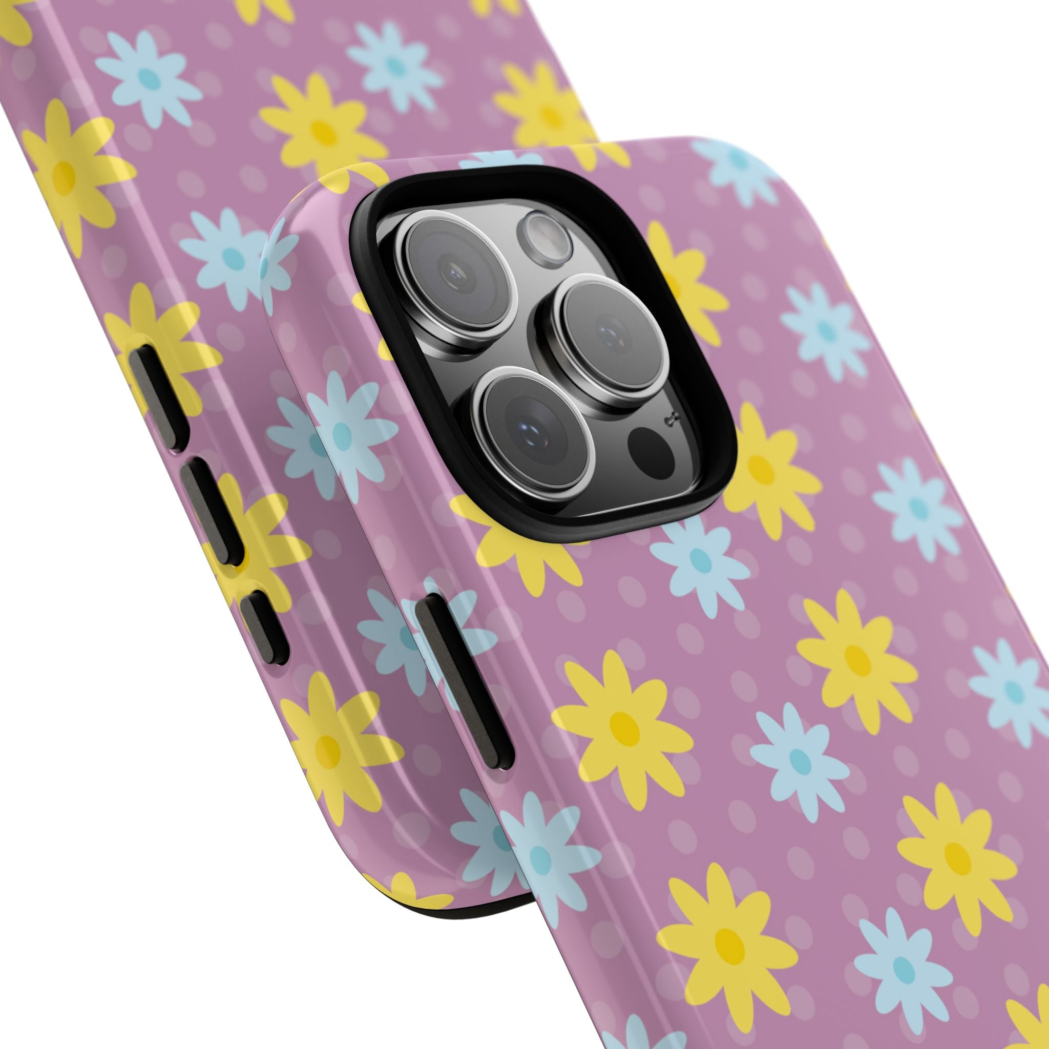 Flower Dots Dance - iPhone Case