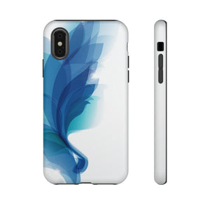 Blue Feathers - Protective Phone Case